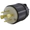 Ac Works Locking Plug, L17-30P, 30 A, 600V AC, Three Phase, Black ASL1730P-BK - alternate 1